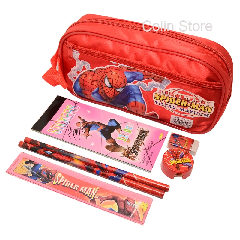 picture Stationery Set For Kids Boys kids spiderman stationery set cute school pencil case set for boys girls kids pencil bag high quality