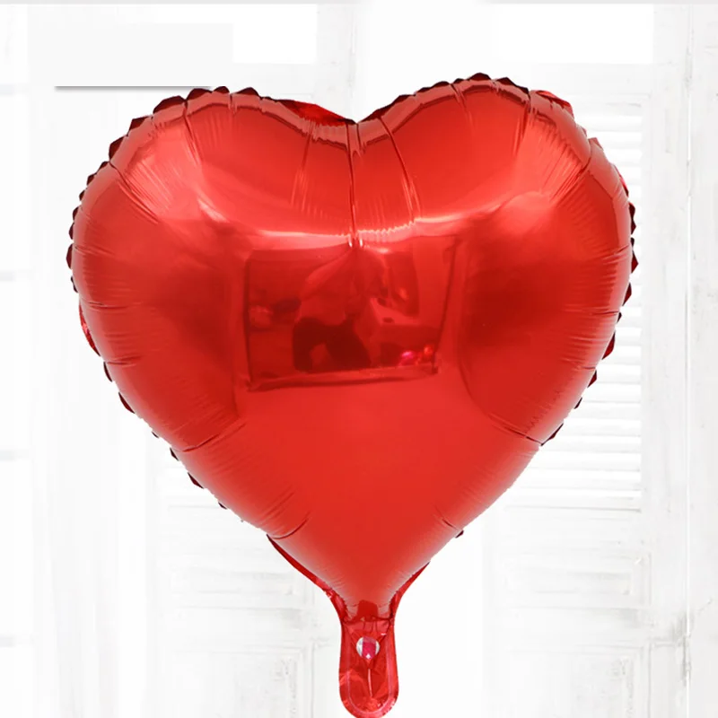 Романтические свадебные шары 18 дюймов сердце алюминиевый шар свадебное украшение надувной подарок на день рождения шар из фольги Гелиевый шар