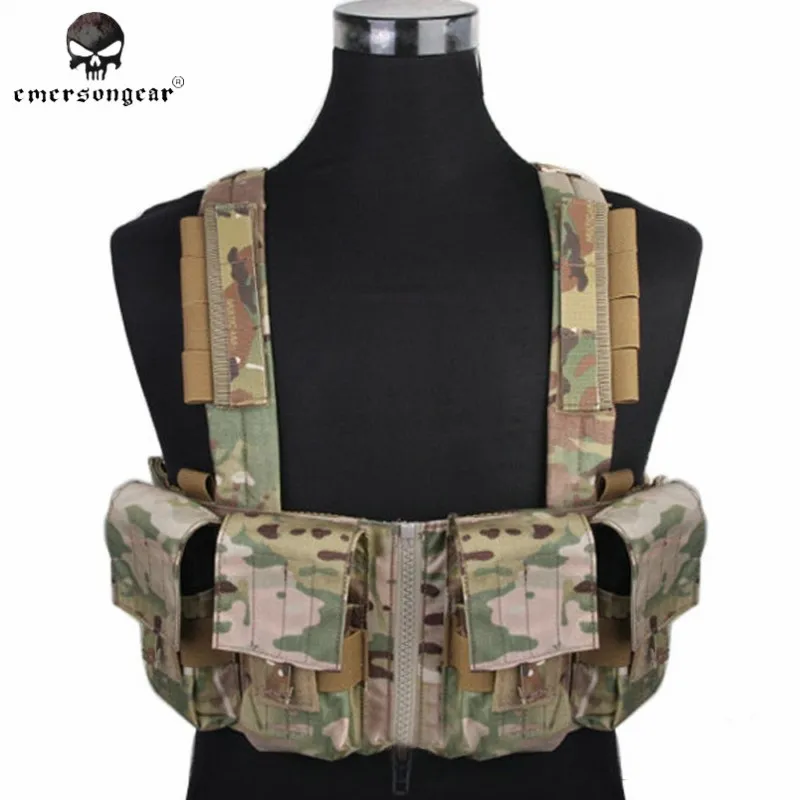

Emerson Military Vest Airsoft Ammo LBT1961K Style 7.62 Tactical Chest Rig Magazine Carrier Combat Gear Hunting Pouches EM2978 ^