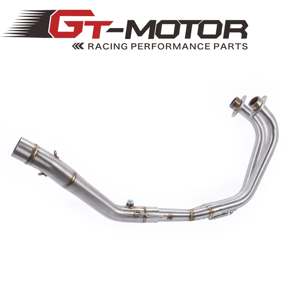 

Exhaust Full system pipe header pipe middle pipe slip on FOR YAMAHA R25 R3 2014-2018 MT03 2016-2018 without exhaust muffler