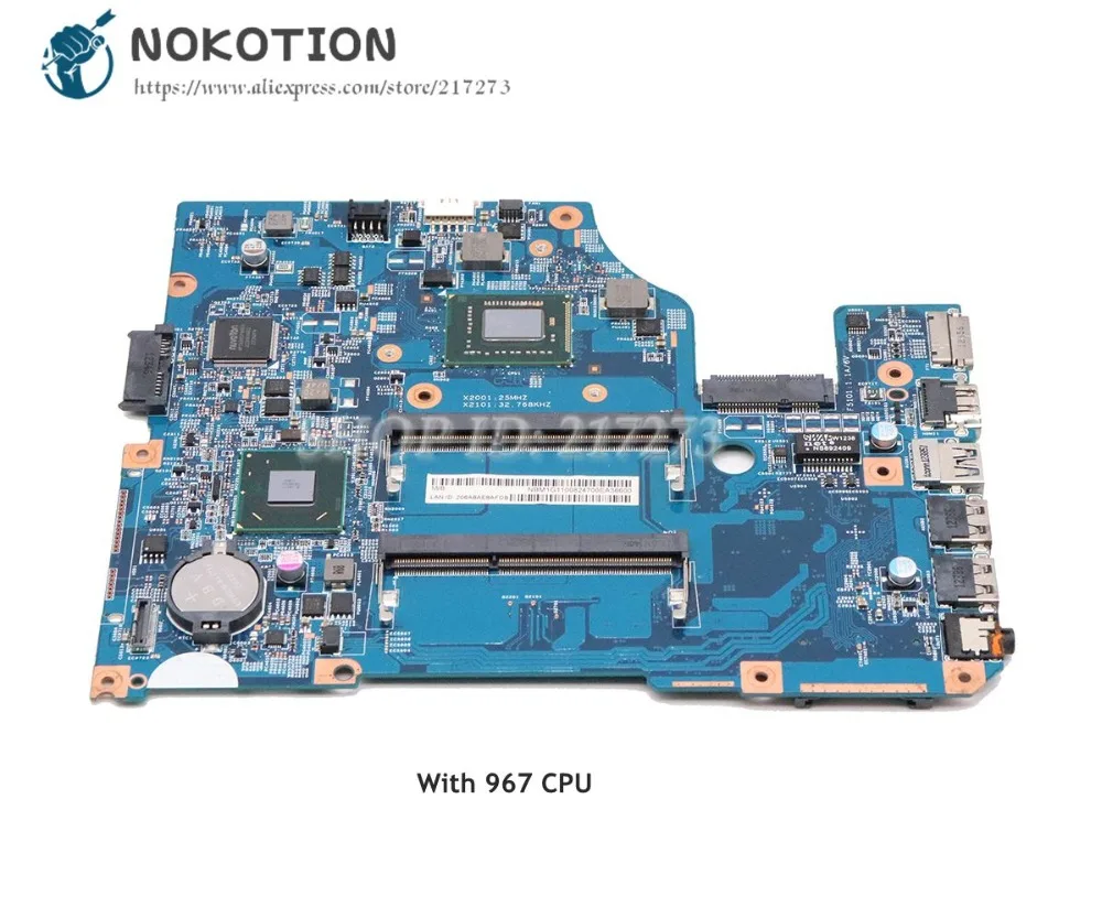 NOKOTION для Acer aspire V5-531 материнская плата ноутбука 48.4VM02. 011 NBM1711001 DDR3 с 967 CPU основной