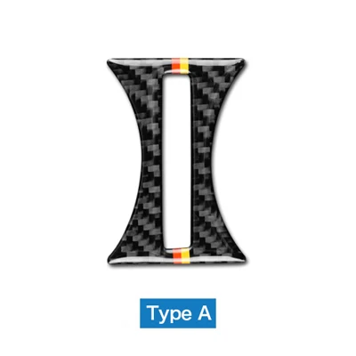 Скорости полета для Mercedes Benz W169 W117 W156 A класс cla GLA автомобильные аксессуары из углеродного волокна автомобильный держатель чашки крышка отделка, декоративные наклейки - Название цвета: carbon with strips