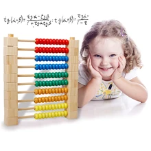 Colorful Wood Block Wooden Cube Building Blocks Early Educational Toys Birthday Gift Calculation Frame Disassembly Brinquedos