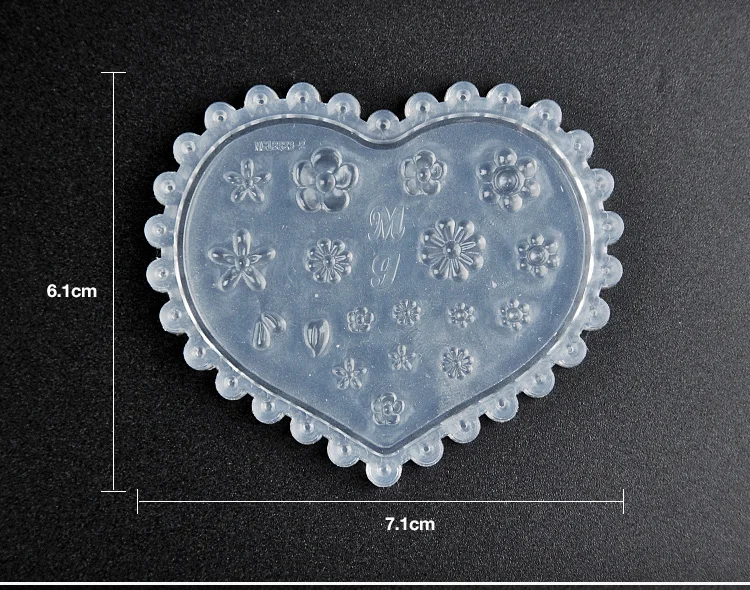 3D акриловая Форма для Маргаритка на ногти художественные украшения DIY Дизайн Силиконовая Сакура шаблоны для дизайна ногтей лист сердце цветок ногти художественная форма