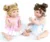 55 cm New Full Body Silicone Renascer Bebê Boneca Brinquedos Para Meninas Bonecas 22 polegada Princesa Recém-nascidos Bebês Bebe Vivo banho de Presente de aniversário