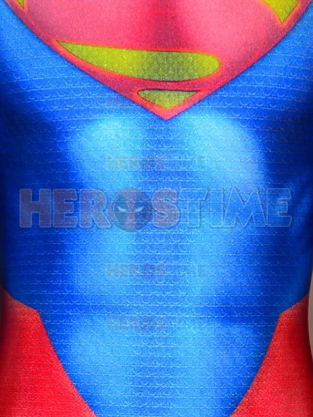  Superboy Suit DC Comics Printed Spandex Superhero Cosplay Costume Halloween Zentai Bodysuit Free sh