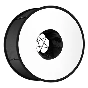 

Round Universal Collapsible Magnetic Ring Flash Diffuser Soft Box 45cm/18" for Macro and Portrait Photography