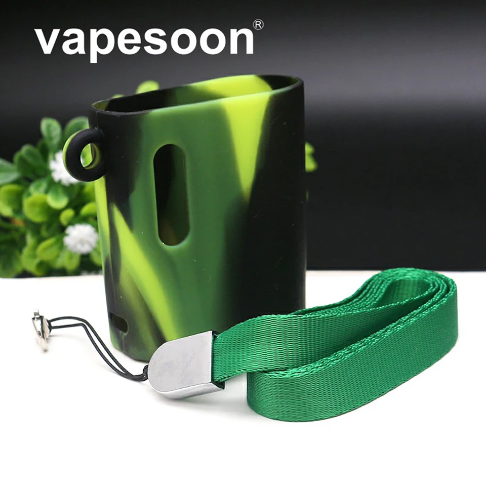 

Original VapeSoon Protective Silicone Case box mod skin For Eleaf Istick Pico Baby 1050mAh MOD Battery Cover Skin With Lanyard