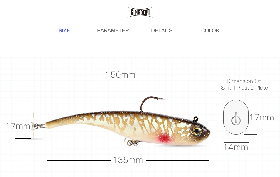 Kingdom мягкие приманки, приманки для рыбалки, мягкие приманки, 150 мм, 47 г, воблеры с пластиковой пластиной, для погружения, искусственный ПВХ материал