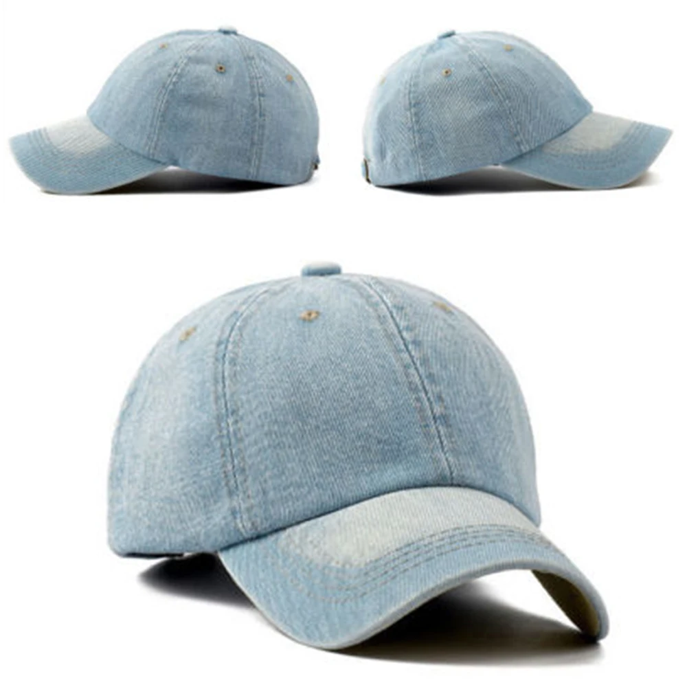 Mens Cowboy Cap Female Cotton Baseball Cap Ladies Washed Old Fashion Outdoor Sunshade Casual Sunscreen Tide Hat