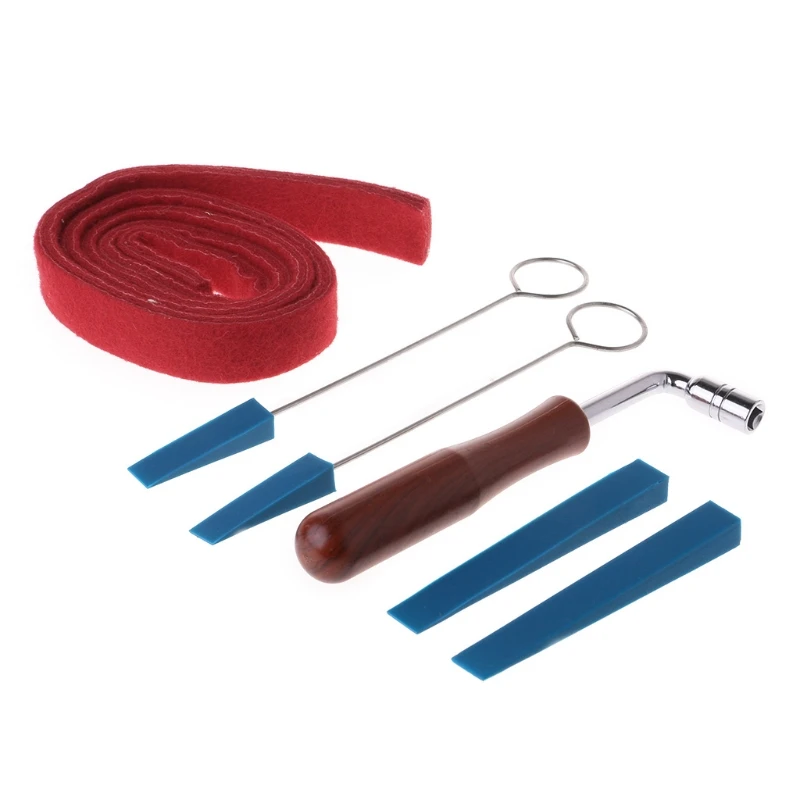 

6pcs Piano Tuning Mute Kit Temperament Strip 4 Mutes Professional Fixing Tool