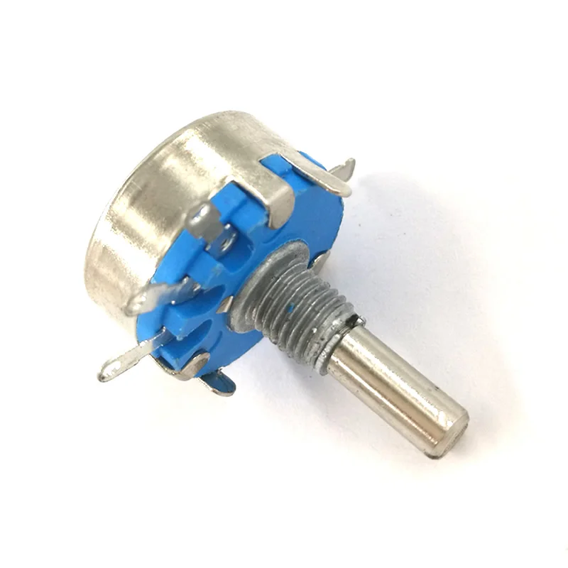 100pcs wh5-1A 3-Terminals 4mm Round Shaft Rotary Taper Carbon Potentiometer 470 1K 1.5K 4.7K 10K 22K 47K 100K 220K 470K 1M ohm