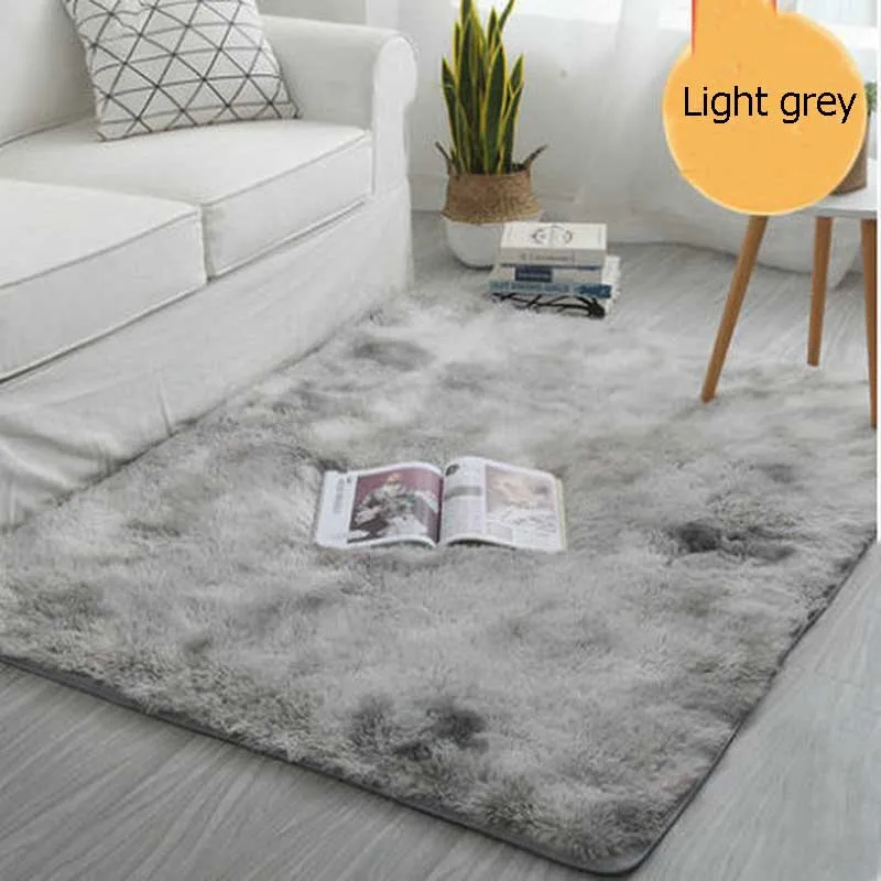 Большой плюшевый ворсистый утолщенный мягкий ковер, коврик для столовой, гостиной, спальни, домашнего офиса, противоскользящий ковер