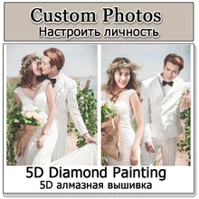 Eigen foto Алмазная картина на заказ Рождественский Хрустальный Алмаз diy картина "Алмаз" фото картина Стразы Вышивка крестом мозаика