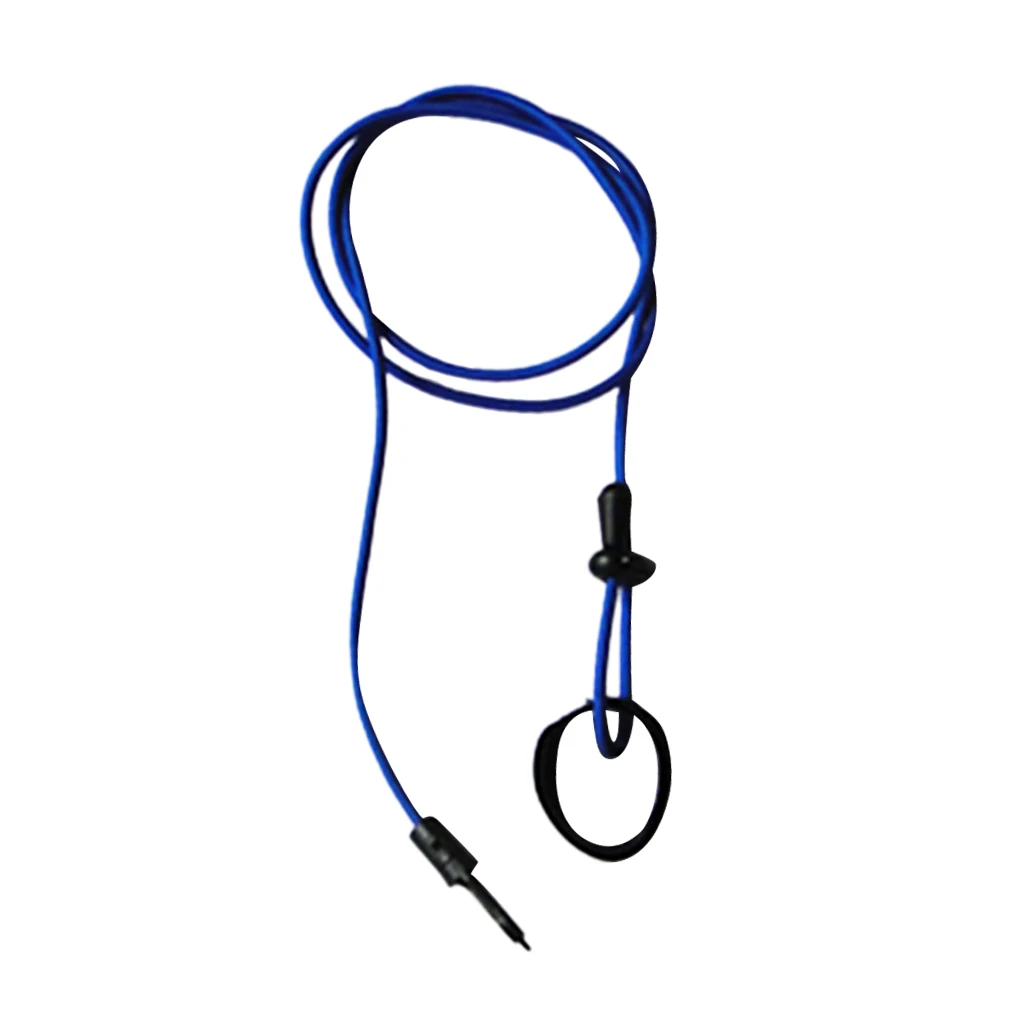 43'/ 110cm 4mm Strong Durable Elastic Cord Fishing Rod Kayak Canoe Paddle Leash with Snap Hook Adjustable Hook & Loop End