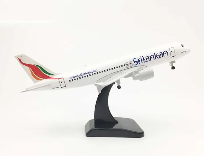 20 см самолет Airbus Sri Lanka A320 SriLankan авиалиний сплав самолет с модель колеса детские игрушки дети подарок для коллекции