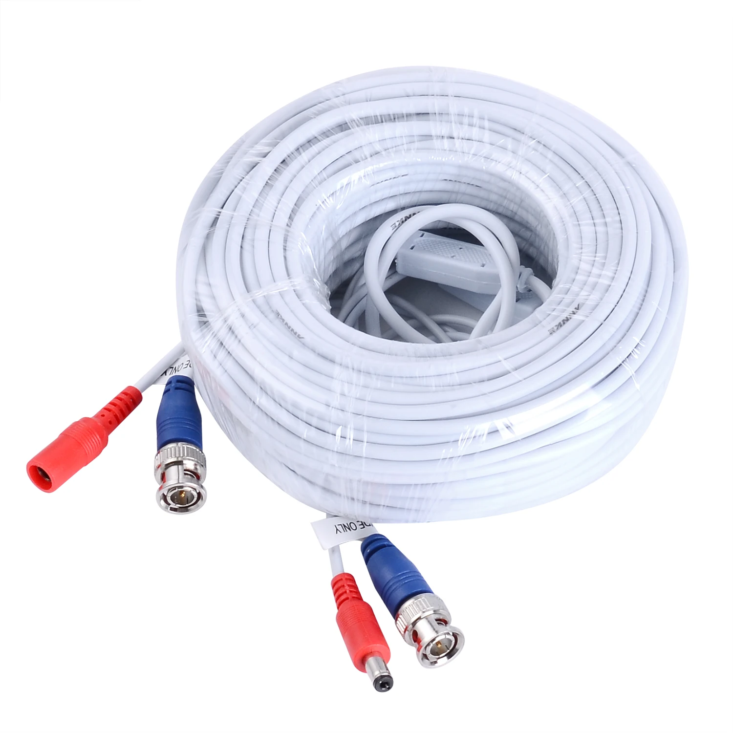 SANNCE 4 Pack 30M 100ft CCTV Cable BNC + DC Plug Video Power Cable For Wire AHD Camera And DVR Surveillance System Accessories
