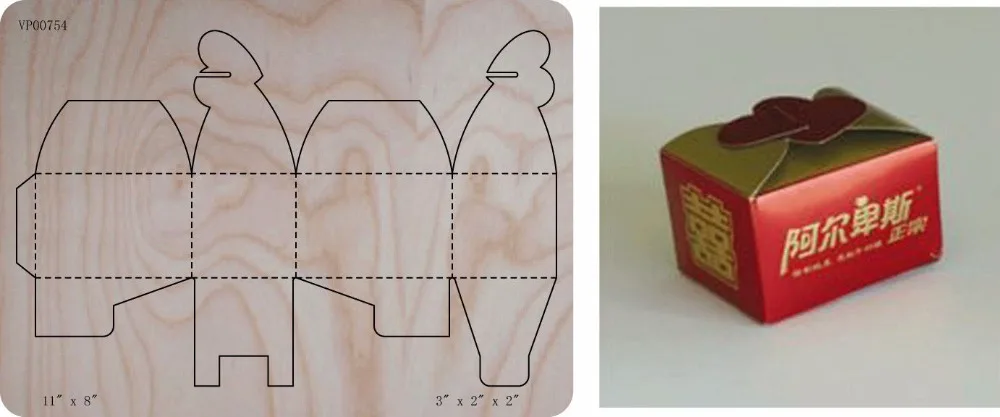 

Box die cut accessories wooden die Regola Acciaio Die Misura ,