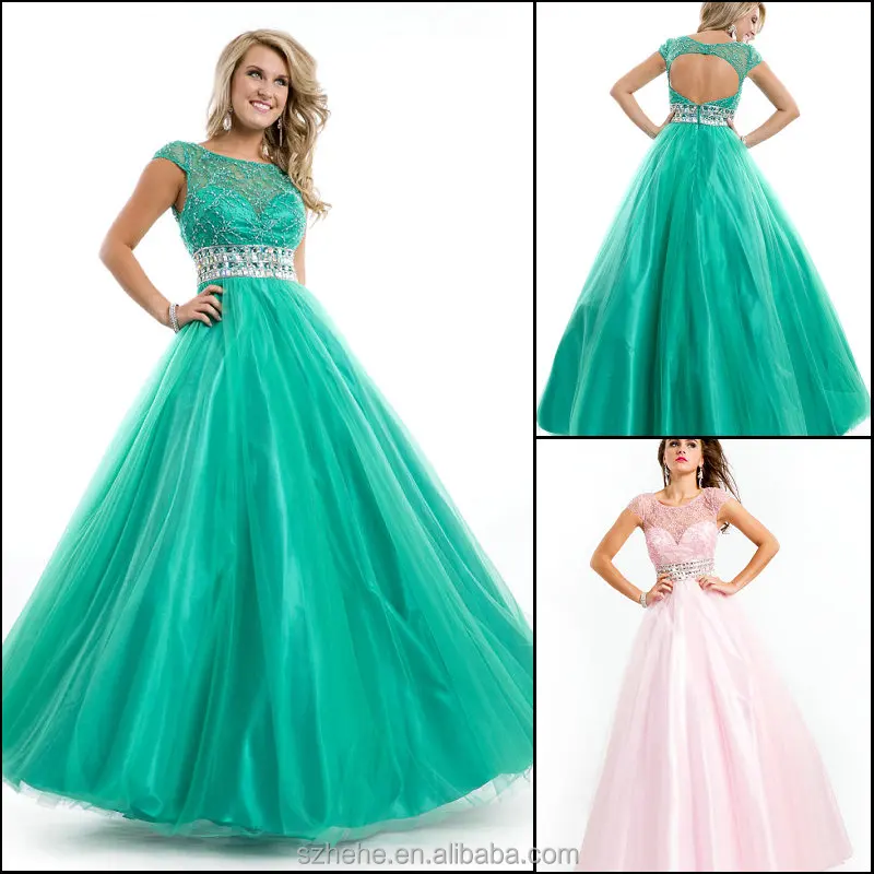 CY1629 Gorgeous Ball gown Cap sleeves 
