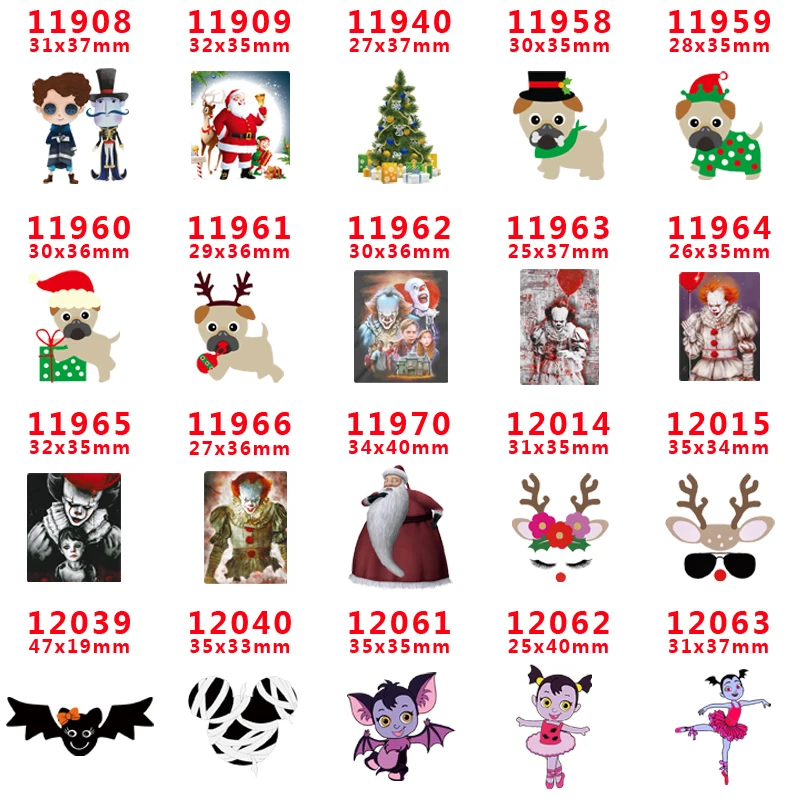 

DIY Craft Supplies cartoon character flat back planar resin 30 pieces. PR-11908-12063