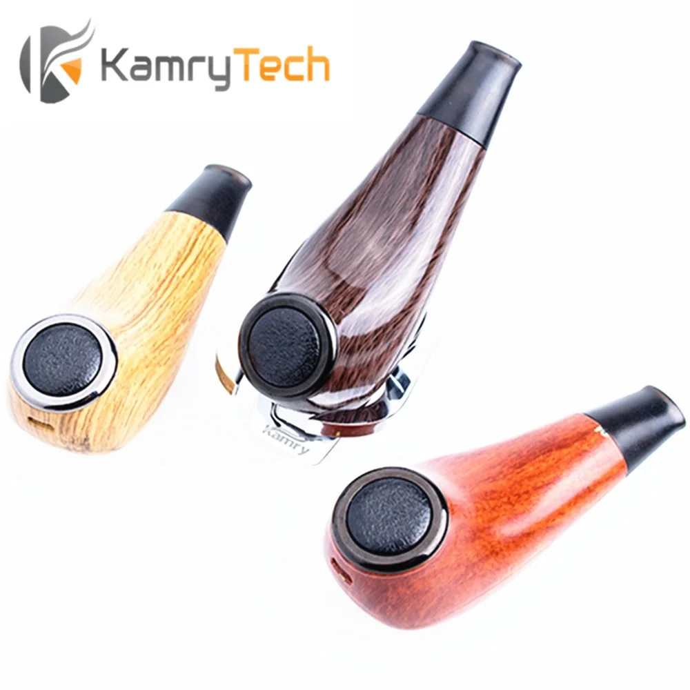 

Original Kamry Turbo K e cigarette e pipe 30W 0.5ohm 1000mah 18650 Wooden mod vape Top refill Electronic Cigarette Hookah kit