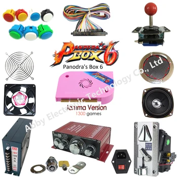 

2 Player Arcade Game DIY Kits with Pandora Box 6 American Style Joystick Button Coin door Coin mech Jamma harness Arcade Cabine
