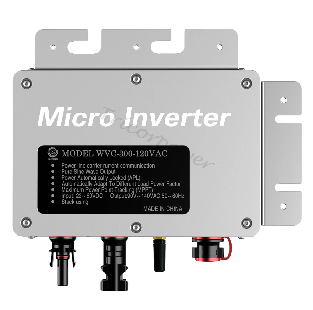 

New updated IP65 260W Grid Tie Micro Inverter, 22-50VDC MPPT Pure Sine Wave with 433Mhz Wireless communication