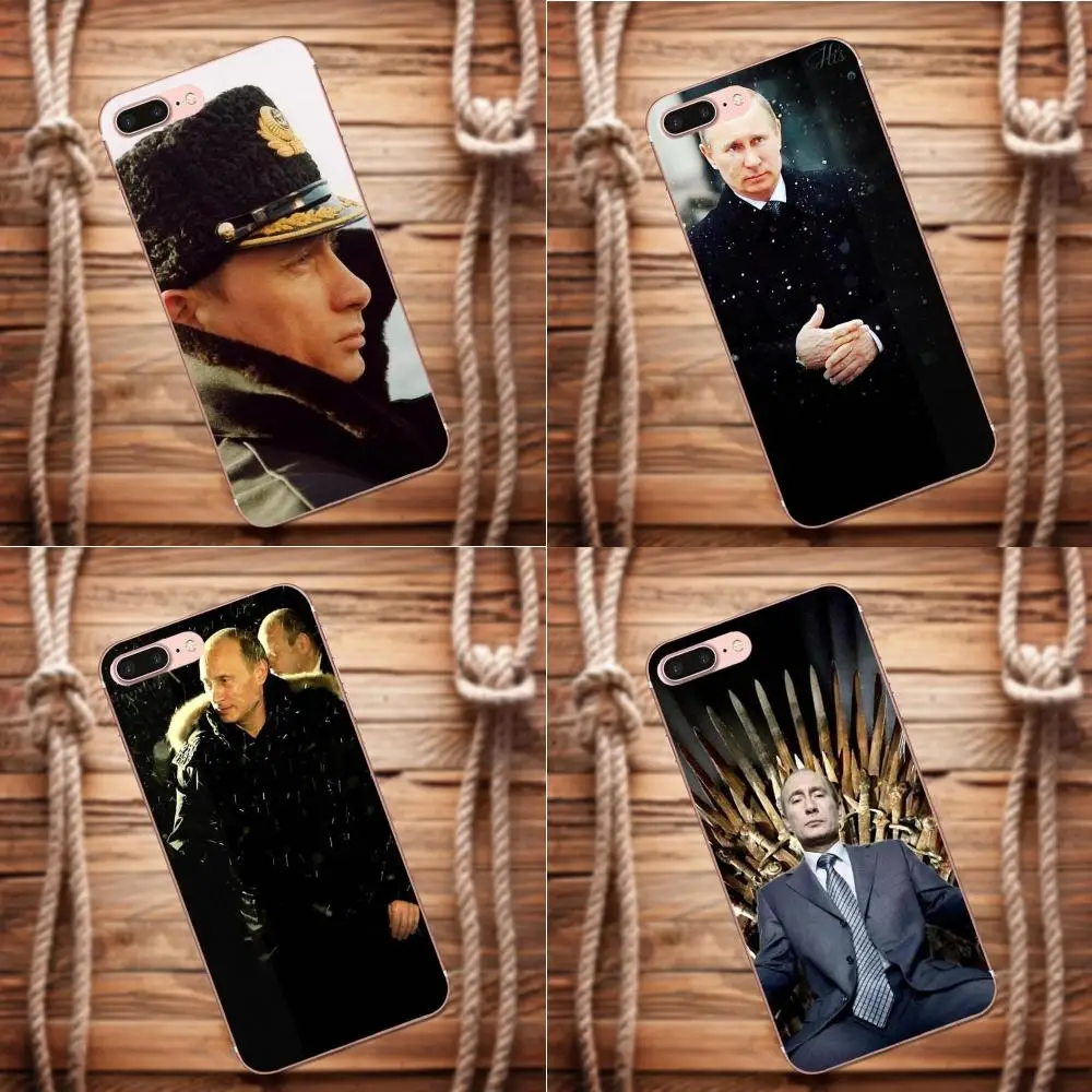 

Vvcqod TPU Protector Cases For Apple iPhone X 4 4S 5 5C 5S SE 6 6S 7 8 Plus For Moto G G2 G3 Russian Putin