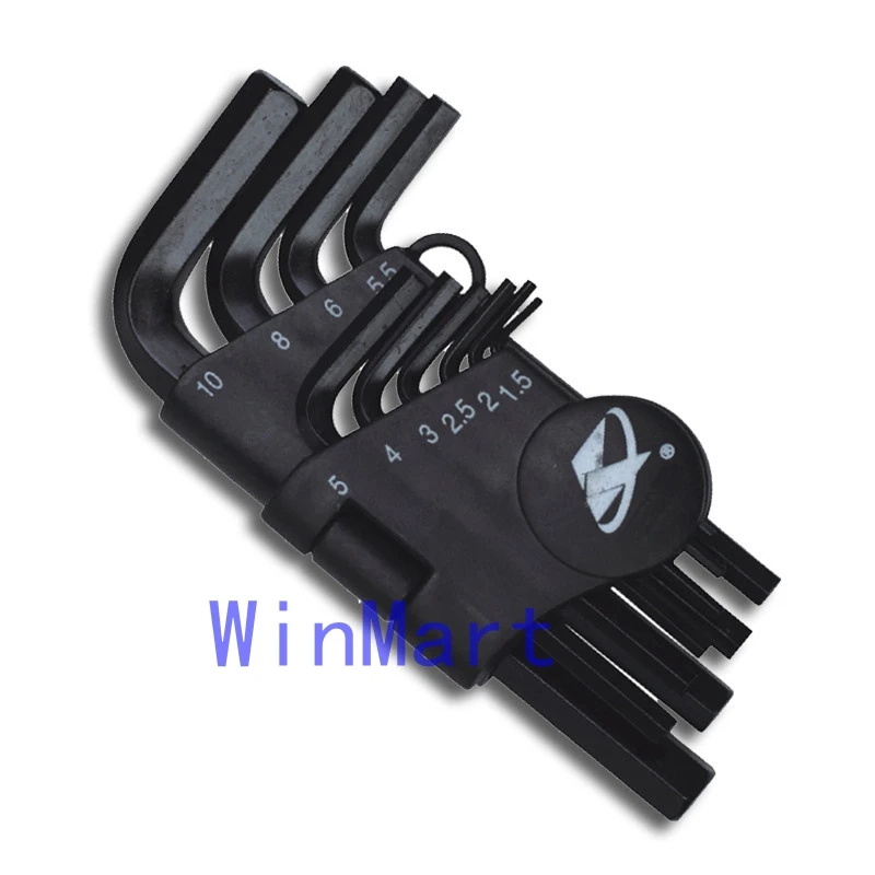 10 in 1 1.5 10mm Hex Key L Allen Wrench Flat hexagonal wrench Hand