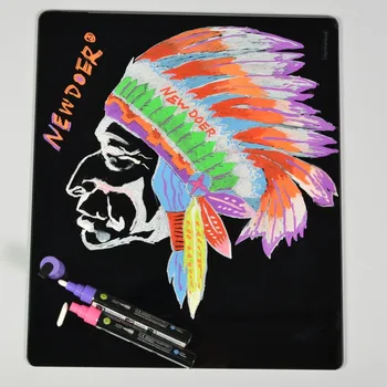 

Office Supplies 6mm Highlighter Neon Liquid Chalk Marker Pens for LED Writing Board Neon Effect Writing Pens 1 Lot 8 Color