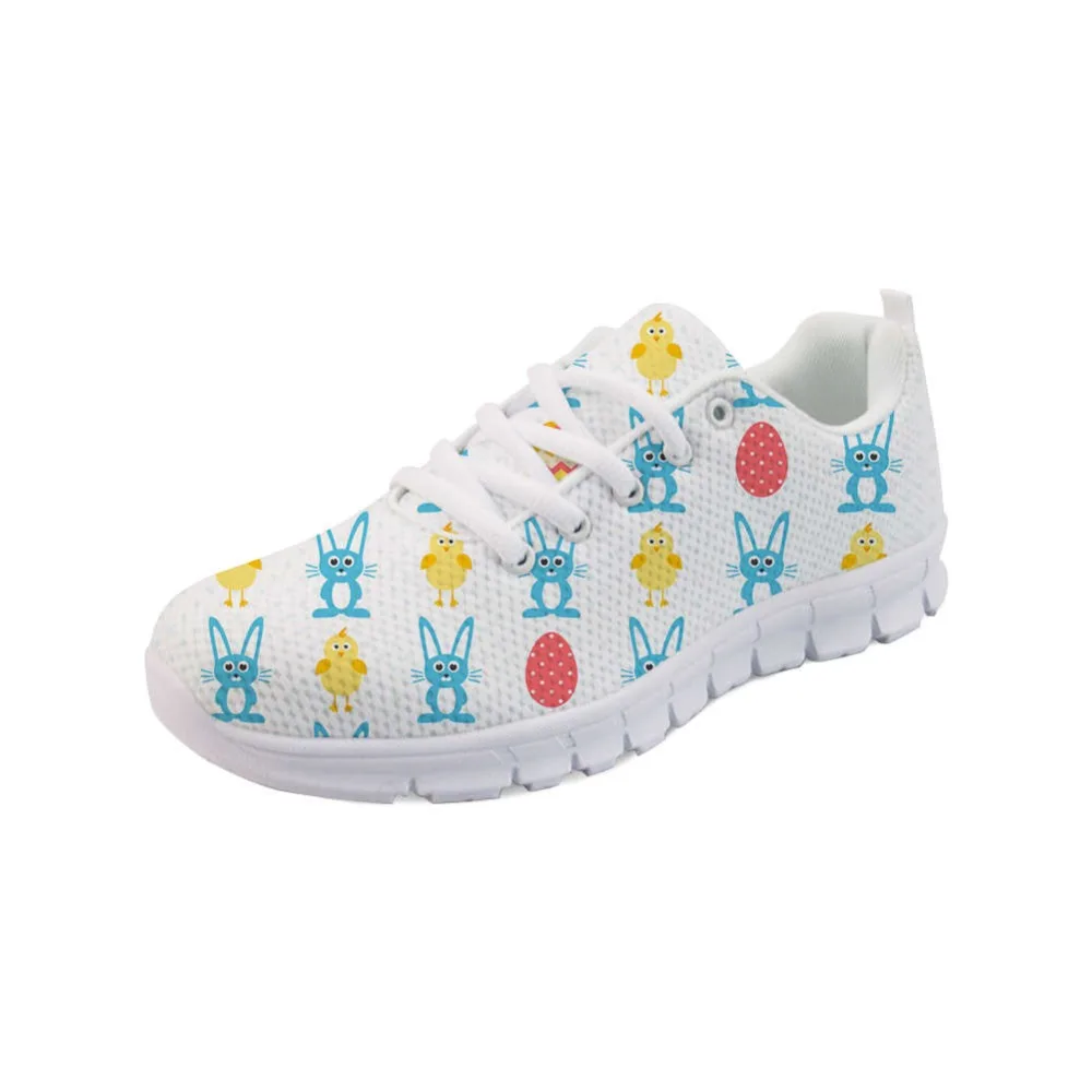 

Noisydesigns Women's Casual Shoes Women's Sneakers Breathable Customised Mesh Light Flats For Students Modis Tennis Shoes -AQ