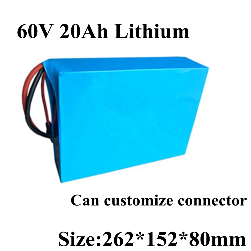Lithium Ion Ebike Battery Pack 60V 20Ah 1800W E-bike with 67.2v 5A Charger 30A BMS Scooter Bicycle | Электроника