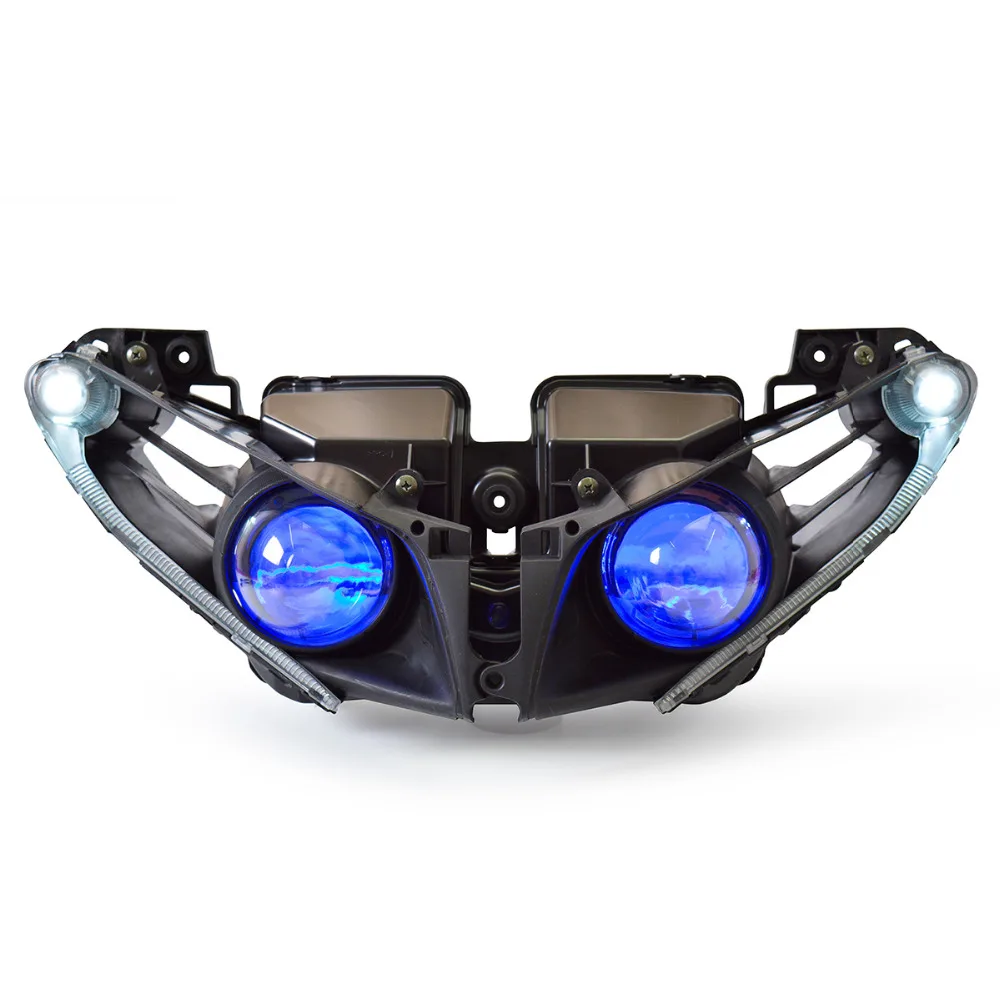 KT LED Motorcycle Headlight Assembly for Yamaha YZF R1 2012-2014 Front Headlamp Completed |