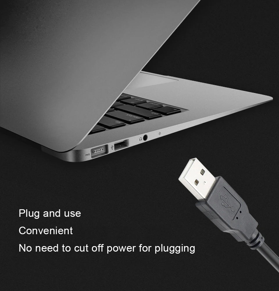 USB 2.0 Extension Cord With Ear usb extension Cable Male to Female Wire Extend Can Be Fixed For PC Laptop USB cable Extender (5)