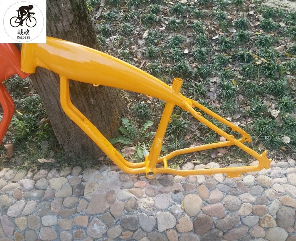 Perfect Kalosse aluminum alloy  120mm BB size Electric  bike  frame  26*17inch fat bicycle frame ,26*4.8 beach bike frame 16