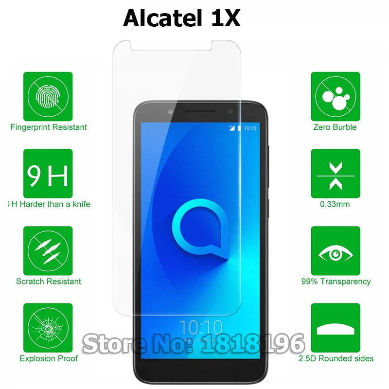 Для Alcatel 1X 5059D закаленное стекло чехол для смартфона пленка 5059A 5059I 5059J 5059T 5059X 5 3