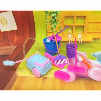 

Interesting 9 Pcs Toys Home Simulation Kitchen Clean Cleaning Sanitary Ware Toy Children at Home Random Color Funny Gift Kids