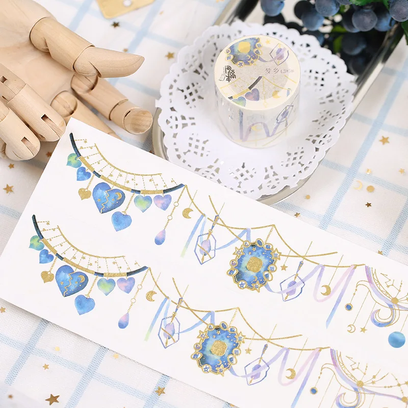 

43mm wide Dreamland bronzing decoration washi Tape DIY Diary scrapbooking masking tape escolar