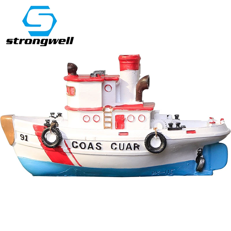 

Creative Ship Resin Craft Model Figurine Cartoon Boat Miniature Cool Home Weeding Decoration Accessories Birthday Gift Kids Toy