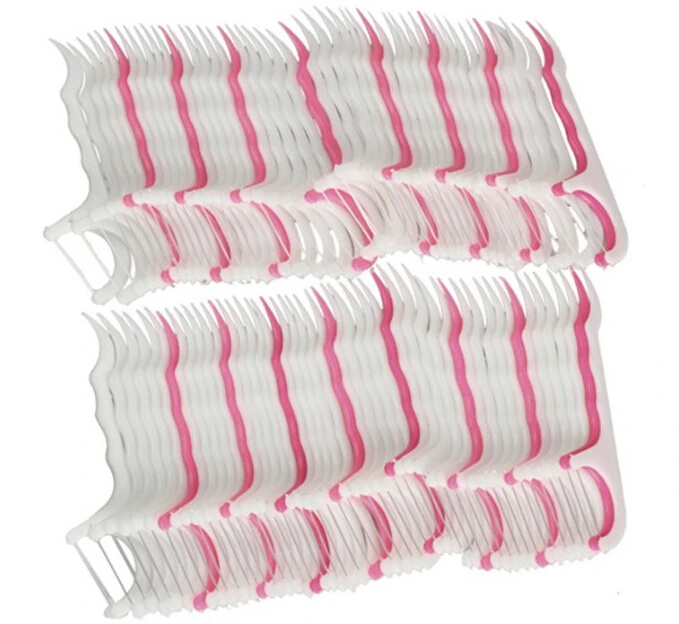 

100pcs Interdental Brush Teeth Stick Tooth Picks Dental Floss B008-3