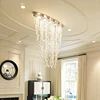 Youlaike-Lámpara de araña moderna, iluminación Diseño ovalado, comedor, sala de estar, Cristal de lujo, montaje empotrado, Lustre de Cristal LED ► Foto 3/3