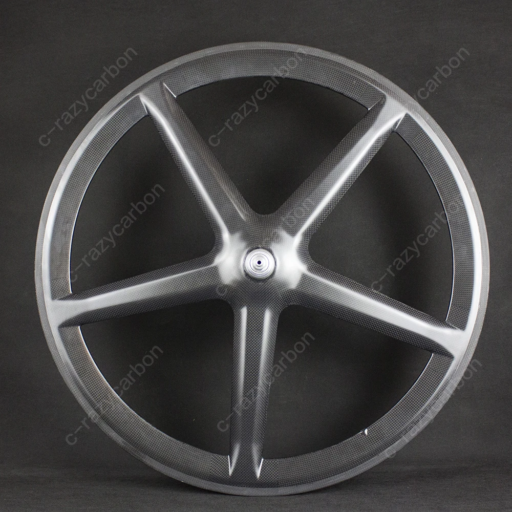

Free Shipping!! 5 Spokes Wheels Track and Road Factory Wheels 700C Carbon Fiber Wheels Bike
