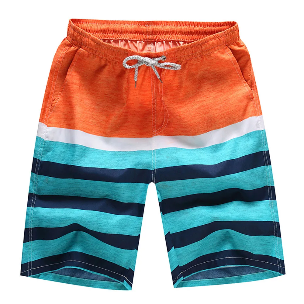 Мужские быстросохнущие камуфляжные шорты, мужские пляжные шорты, повседневные летние дышащие пляжные шорты, мужские плавки для серфинга, 19FEB2