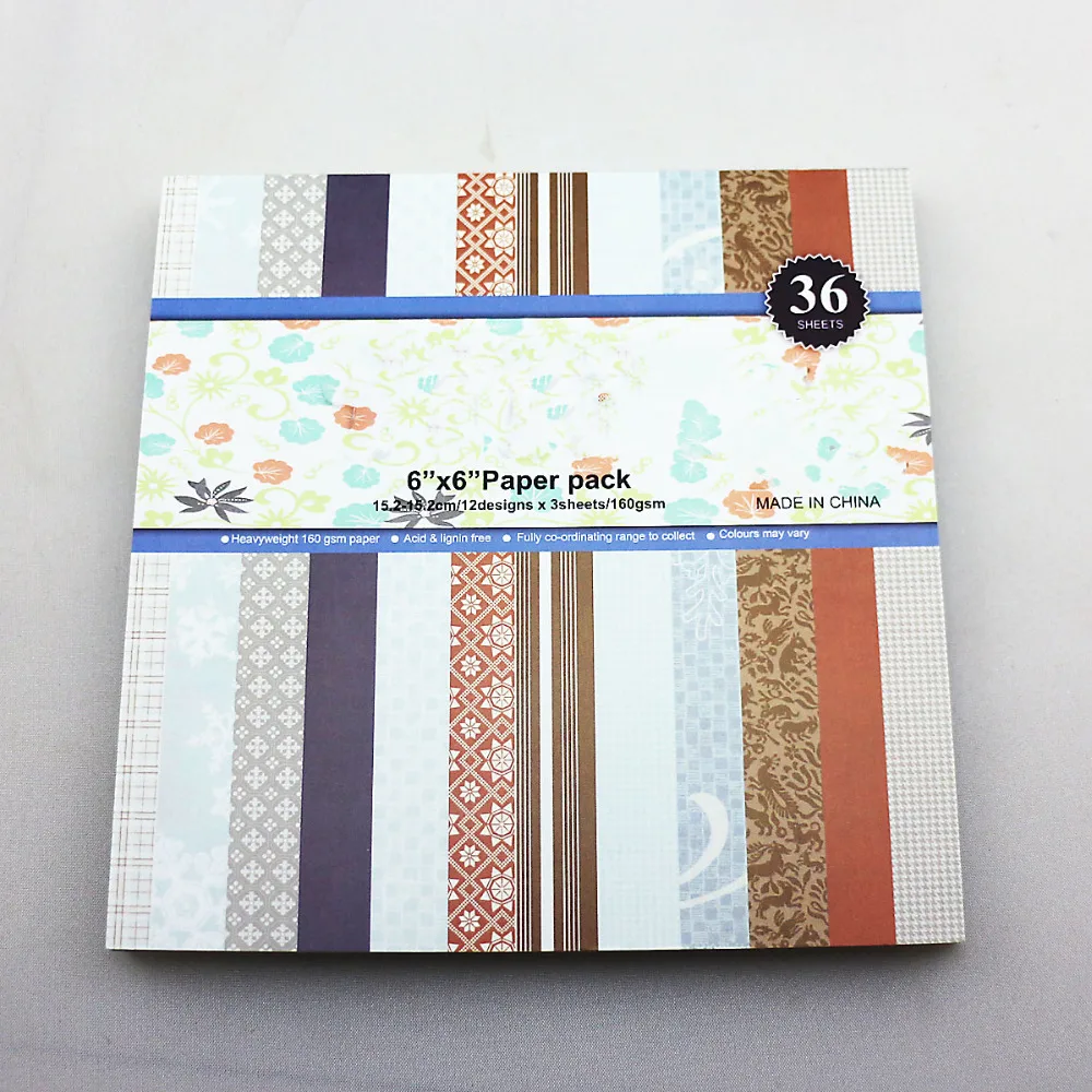 

6" vintage snow DIY scrapbooking paper kit background paper pad photo album card making craft paper 36sheets/lot