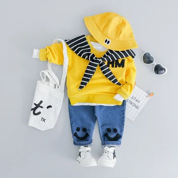 

WENWENDEXINGFU Infant Clothing Sets 2019 Spring Baby Girls Boys Clothes Suits T Shirt Pants 2 Piece Children Kids Casual Costume