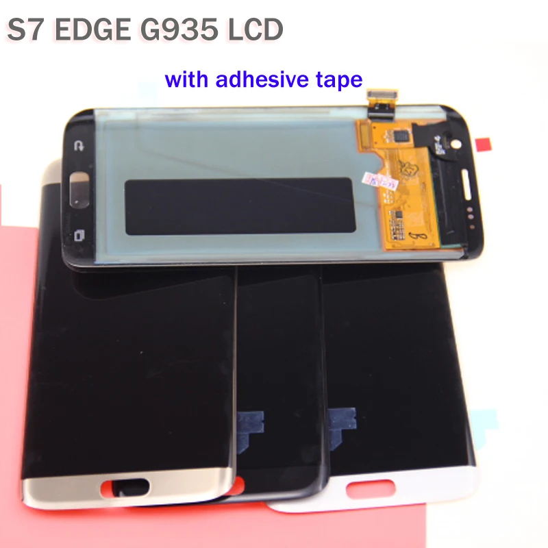 Для samsung Galaxy S7 EDGE G935 G935F Super AMOLED ЖК-дисплей + кодирующий преобразователь сенсорного