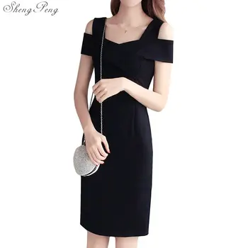 

Women summer sexy dress 2018 bodycon a-line short sleeve off shoulder dresses high waist knee-length dress V953