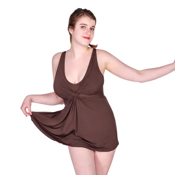 

Fat mm Women Beach Dress Plus Size Summer V-Neck print sleeveless One-Piece dress Swimwear Dresses Big Size 3 color