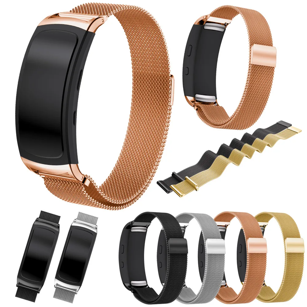 

Stainless Steel Bracelet Milanese Magnetic Loop Band For Samsung Gear Fit 2 Fit2 Pro SM-R360 Smart Watch Strap Belt Watchbands