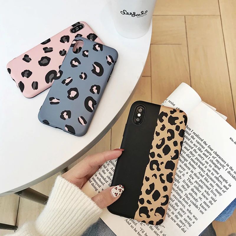 

VZD Similar to leopard print for iphone7plus mobile phone case 6s/max/xr/8plus female iphonex tide brand TPU soft shell X/XS